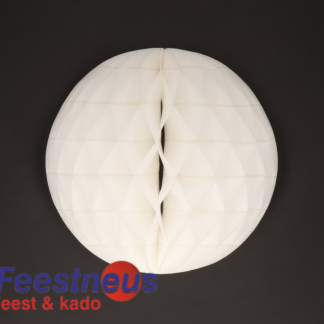 Honeycomb-pompom-30cm-rond-wit1