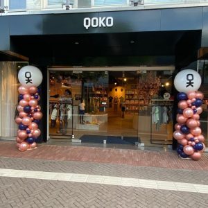 Ballonpilaar met logo